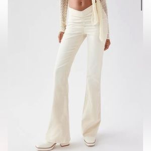 Ivory trousers, urban outfitters
